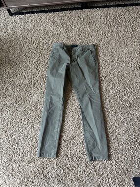 Aeropostale Men's Olive-Tone Slim Chinos